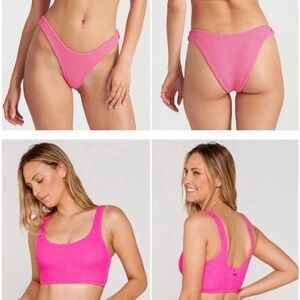 Billabong Summer High Matching Bikini Set Top Med. Bottoms S